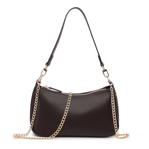 Shoulder Bag for women Crossbody Bags Retro Classic Small Hobo Purse Clutch Tote Handbags with Zipper Closure