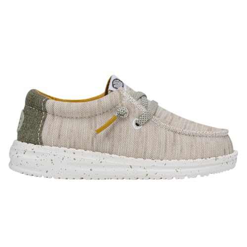 Image of HEYDUDE Wally Kids Jersey | Kids Shoes | Lace Up Loafers | Comfortable & Light-Weight