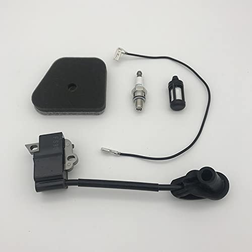 Bujía de Filtro de Aire de Bobina de Encendido Compatible con recortadoras S FS90 FS100 FS110 FS130R KM90 HL95 HL100 HT100 HT101 Accesorios de Repuesto para cortacésped