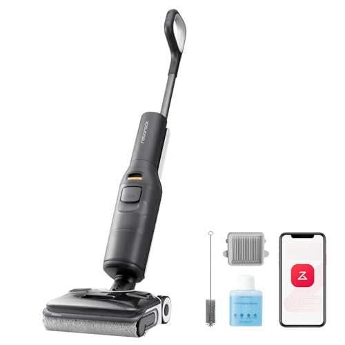 roborock F25 ACE Cordless Wet Dry Vacuum Cleaner, Vacuum Mop All in One for Hard Floor, 20000Pa Hardwood Floor Cleaner with Zero Tangle, 194°F Hot Air Flash Drying Electric Mop, 180° Lie Flat, WiFi