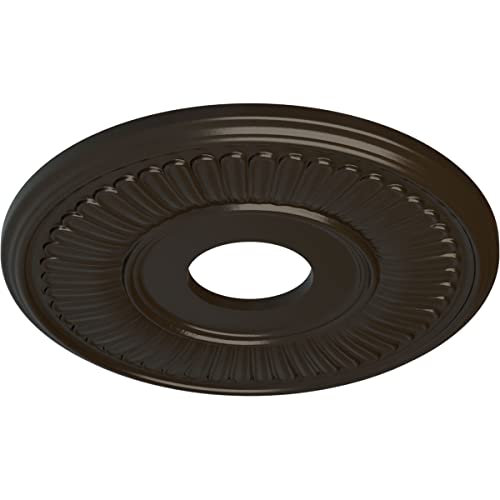 Image of 15 3 /4 inchOD x 3 7 /8 inchID x 3 /4 inchP Berkshire Ceiling Medallion (Fits Canopies up to 7 inch), Hand-Painted Stone Hearth
