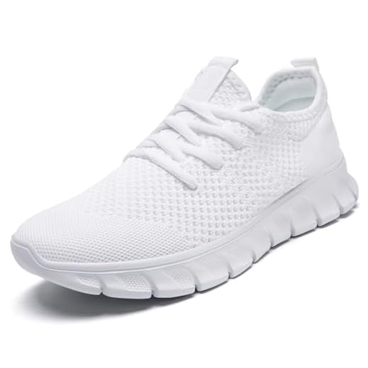 Men Running Tennis Shoes Gym Fashion Sneakers Walking Shoe White Size 10