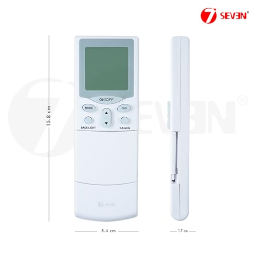 Image of 7SEVEN Compatible AC Remote for Hitachi Split AC and Window Air Conditioner The Model of Remote Control is 68B, Exact Match with Original Remote No Pairing Required use New AAA Alkaline Battery.