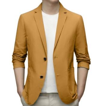 Mens Casual Suit Jacket Slim Fit Comfortsof Blazers Solid Color Business Dress Coats Lapel Down Suits with Buttons