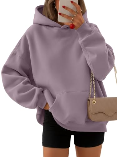 Image of EFAN Women's Oversized Comfort Fleece Hoodies, Cozy Trendy Pullover Sweatshirts with Pockets For Fall & Winter