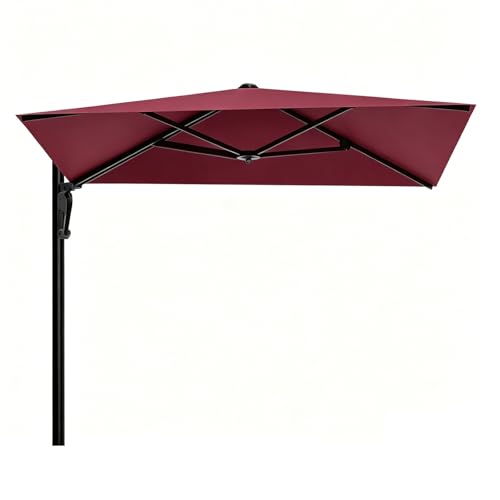 Parasol Cantilever Mural pivotant 360° en aluminium pour un ombrage extérieur maximal