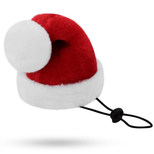 KONVINIT Gorro natalício de pai natal para cães gorro de natal para cães fato de natal para cães gorros de Natal ajustáveis e laváveis para animais de estimação para cães médios