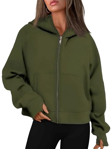 Timuspo Damen Kapuzenjacke Kapuzenpullover Oversize Sweatjacke Sweatshirt...