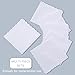 GB Selected Women's 100% White Cotton Handkerchiefs with Wavy Edge for Embroidery and Tie Dye 12 Pieces