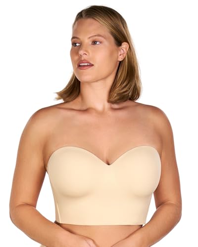 HSIA Longline Strapless Bra for Women, Anti-Slip Support Corset for Large Bust Convertible Bustier Bandeau for Big Breasts2