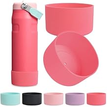 2PCS Silicone Boot for Stanley IceFlow 24 oz, Anti-Slip Protector Stainless-Steel Bottle Sleeve, Water Bottle Accessories for Stanley Scratch-Resistant, BPA-Free