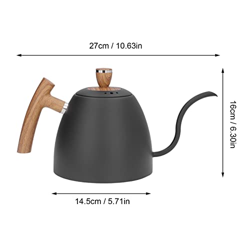 Tetera de acero inoxidable 800ml con pico de cuello de ganso miniatura 5