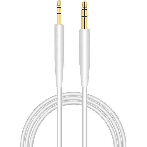 Câble jack stéréo mâle de rechange de 3,5 mm à 2,5 mm pour casque Bose oe2/oe2i/AE2/QC25 QC35 (blanc)