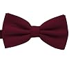 SISIDI Men’s Cotton Pre-Tied Bow Tie ,Adjustable Double Layer Bow Tie