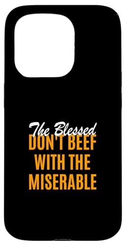 �I�����W�F Too Blessed To Be Miserable Orange Graphic �X�}�z�P�[�X iPhone 15 Pro �p