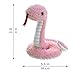 Doindute Pink Plush Snake Stuffed Animal Toy, Soft Cuddly Plushie Hugger Toy for Boys & Girls, Gifts for Kids or Girlfriend, 17 Inches