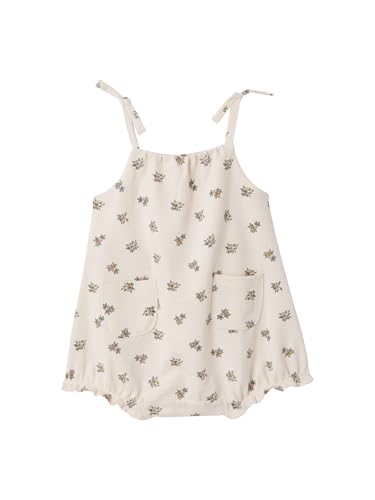 Vertbaudet Baby Mädchen Kurzoverall, Spaghettiträger mit Schleifen, Bio-Baumwolle hellrosa 68