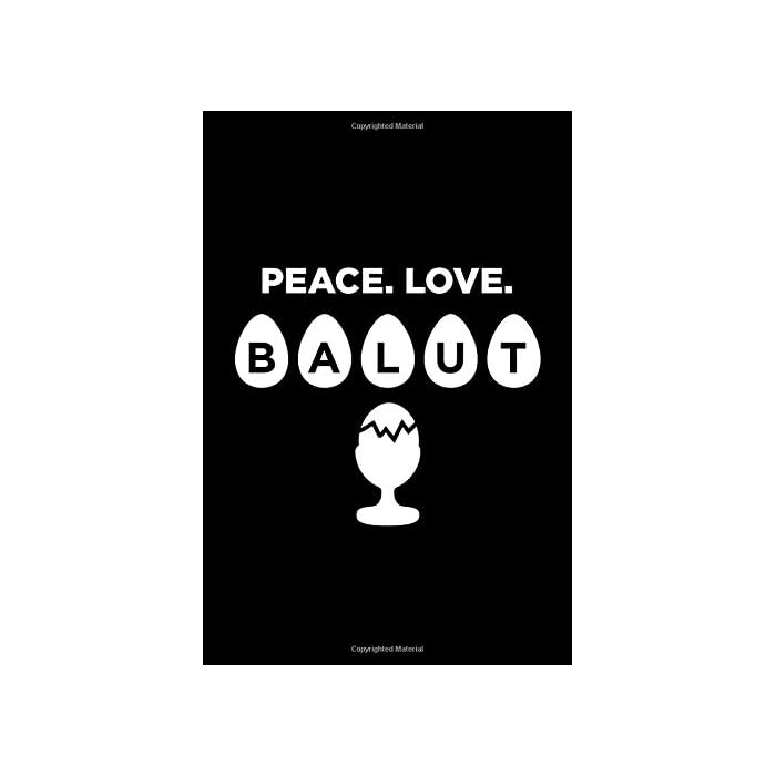 Buy Peace Love Balut Filipino Recipe Notebook Tagalog Pride