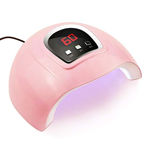 UV LED Nail Lamp 54W, Hirsrian LED Gel Nail Dryer with 3 Timers Professional Nail Polish Curing Art Tools with Automatic Sensor