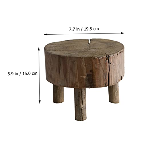 Taburete pequeño de madera soporte para macetas pequeñas y decoración de interiores 6