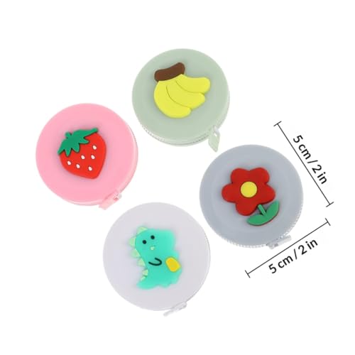 Set de 4 Cintas Métricas Retráctiles Mini de Plástico miniatura 2