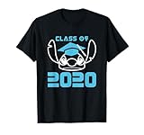Disney Stitch Outline Class of 2020 Graduation Blue T-Shirt