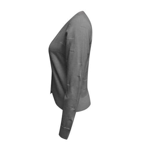 Sweaters Women's Long Sleeve Button Down Casual Cardigan Hollow Out Knitted Lightweight Fall Winter Sweaters Tops2