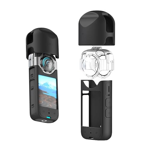 Camera Lens Anti-Fog Inserts Lens Guards Cap Silicone Protective Cover Case Sleeve Skin for Insta360 X3 Camera Protector Accessories Kit