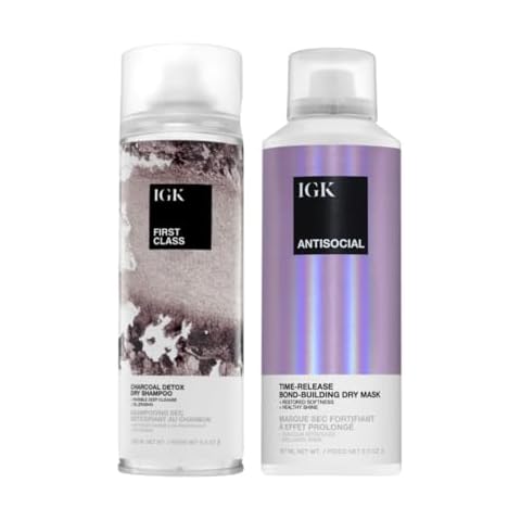 IGK First Class Dry Shampoo & Antisocial Hair Mask Cover