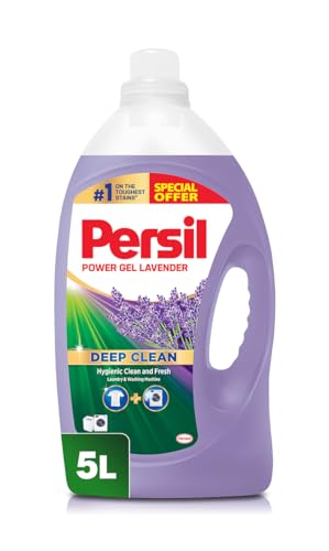 Persil Gel Liquid Laundry Detergent With Deep Technology Lavender 5L [Amazon Exclusive]