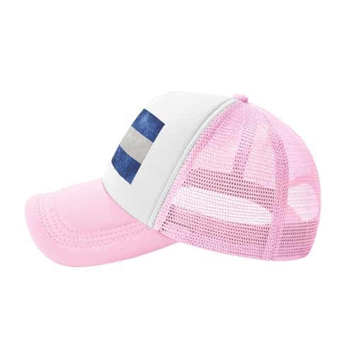 Flag of El Salvador Trucker Hat Snapback Mesh Baseball Cap Unisex3