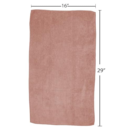 Fromm Softees Microfiber Salon Hair Towels for Hairstylists, Barbers, Spa, Gym in Terracotta, 16" by 29", 10 count Perfect Hair Care Towel for Drying Curly, Long, Wavy Hair