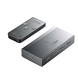 eRgDFS HDMI 2.1 Switcher Splitter Adapter 3 In 1 Ausgang 8K@60Hz Kompatibel mit HDTV 360 TV PS5 PS4 Laptop