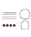 Knit Picks TRY IT Needle Set- Rainbow Wood and Nickel Plated Tips (Sizes US 6 and 7)