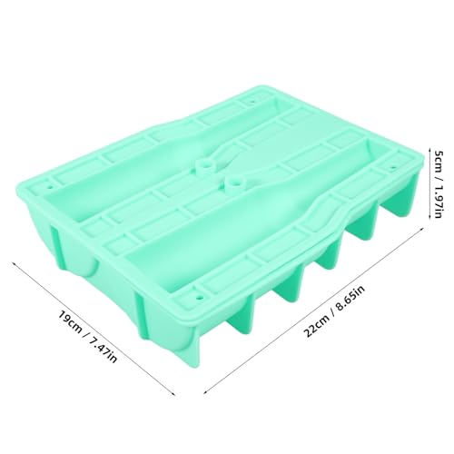 Molde de silicona para cubos de hielo grande verde miniatura 7