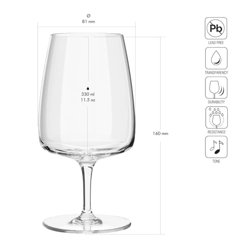 Krosno WATER-GLASS-MODERN-330ML-US Water Glasses, Set Of 4 thumb #1