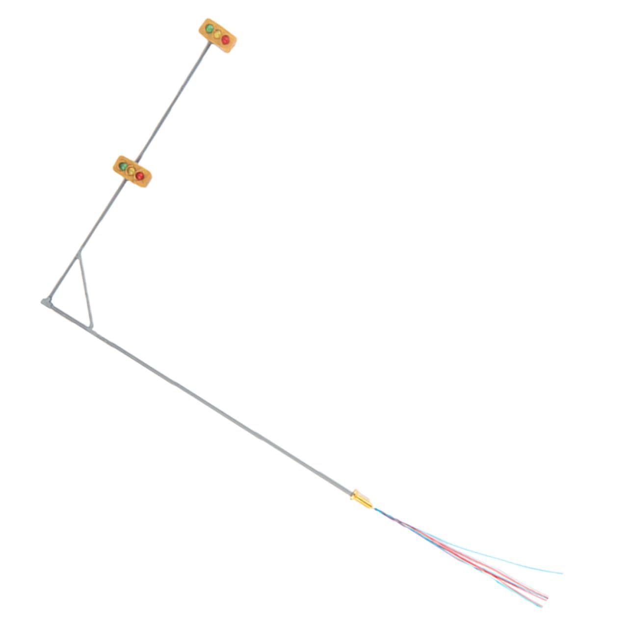 CORHAD Miniature Railroad Signal Light Model Abs Metal Decor Train Light Model Miniature Traffic Lamp