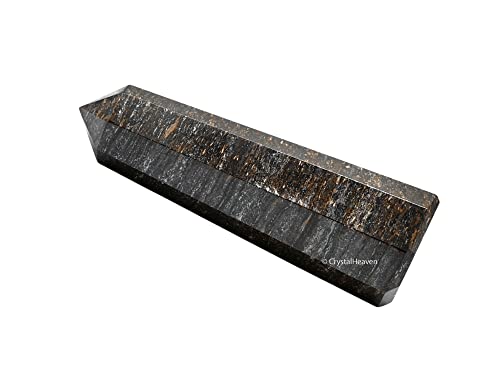 Image of Crystal Heaven Certified Bronzite Crystal Tower Obelisk Point For Chakra, Healing And Balancing - Aaa Grade Original Certified Gemstone Agate For Reiki Meditation Yoga Spiritual (3-4 Inches)