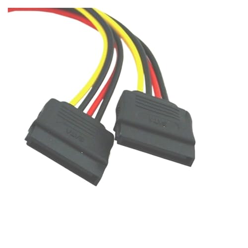 Cable divisor de energía SATA II 15P 1 macho a 2 hembras 20 cm miniatura 3