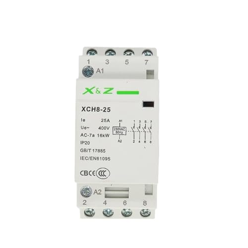 Contacteur domestique pour réduire le bruit du tableau électrique 16A 3NO 1NC
