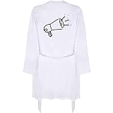 Hecho de algodón 100% suave Azeeda Pequeño \'Megáfono\' Bata de Vestir para Adultos/Vestido (RO00016804)