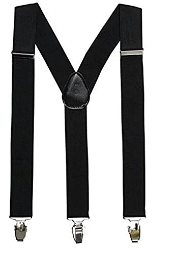 brats n beauty Soild Black Colour Suspender for Men & Women-picture-24