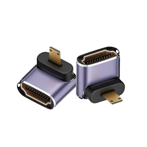 Kework 8K@60Hz Micro HDMI 2.1 to HDMI 2.1 Adapter 2 Pack