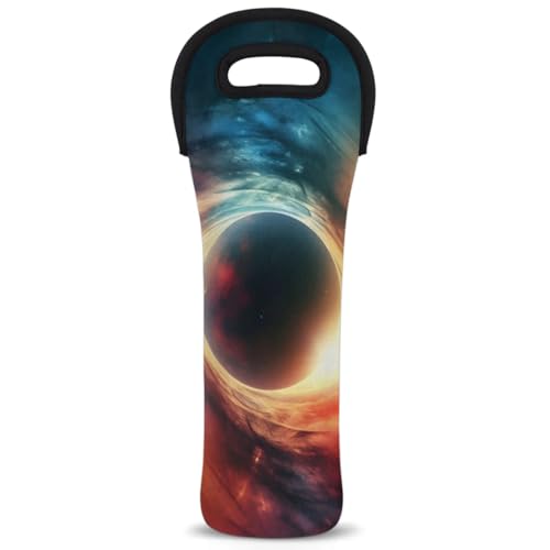 Neoprene Wine Tote Carrier Bag for Wine,Water, Champagne, Beer, Baby Bottles 15.6 x 5.1 Inches, Protective Wine Bag,Landscape