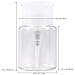 3oz Push Down Pump Dispenser Flip Top Cap Refillable Empty Bottle - Color: Clear - Lockable Travel Cosmetic Packaging Empty Bottle for Nail Polish Manicure