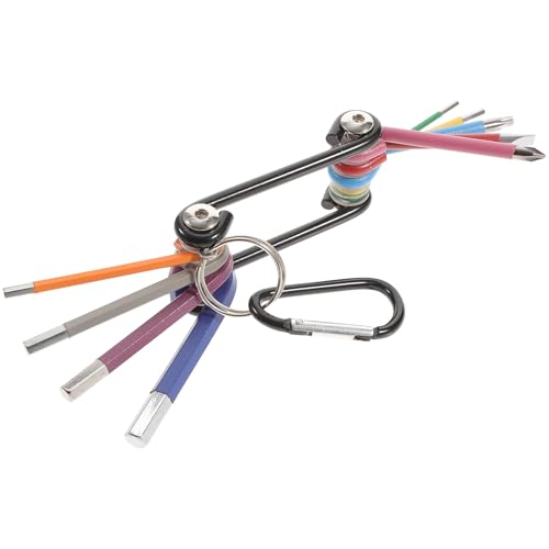 Homoyoyo Llaves Hexagonales Plegables Multifuncionales Llaves Vaso y Carraca Herramienta Ligera y Compacta para Bricolaje Reparación de Bicicletas y Montaje de Muebles Casa