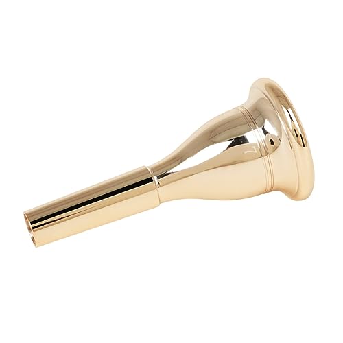 ibasenice Tuba Replacement Mouthpiece Tuba Instrument Accessory Brass Smooth Airtight Easy to Play Gold