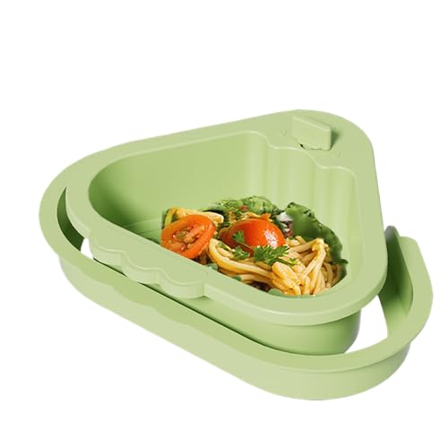 Colino per lavello, scolapasta con raccogli cibo, a doppio strato, da cucina e lavaggio della frutta, angolo cucina