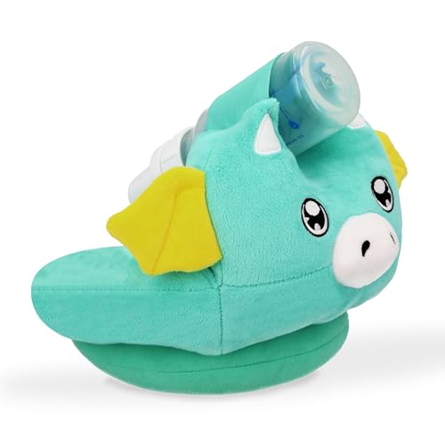 Image of Original Baby Bottle Holder, Adjustable Nursing Pillow Support, Newborn Essentials, Infant Bottle Feeding, Baby Essentials, Hands Free Bottle Holder for Baby, Bottle Propper for Baby (Teal Dragon)
