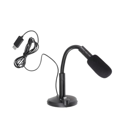 HONMEET 1Set USB Condenser Microphone for Desktop Recording Black for Podcasts Streaming and Vocals Minimized Background Noise Crisp Sound Quality for Home Studio Use